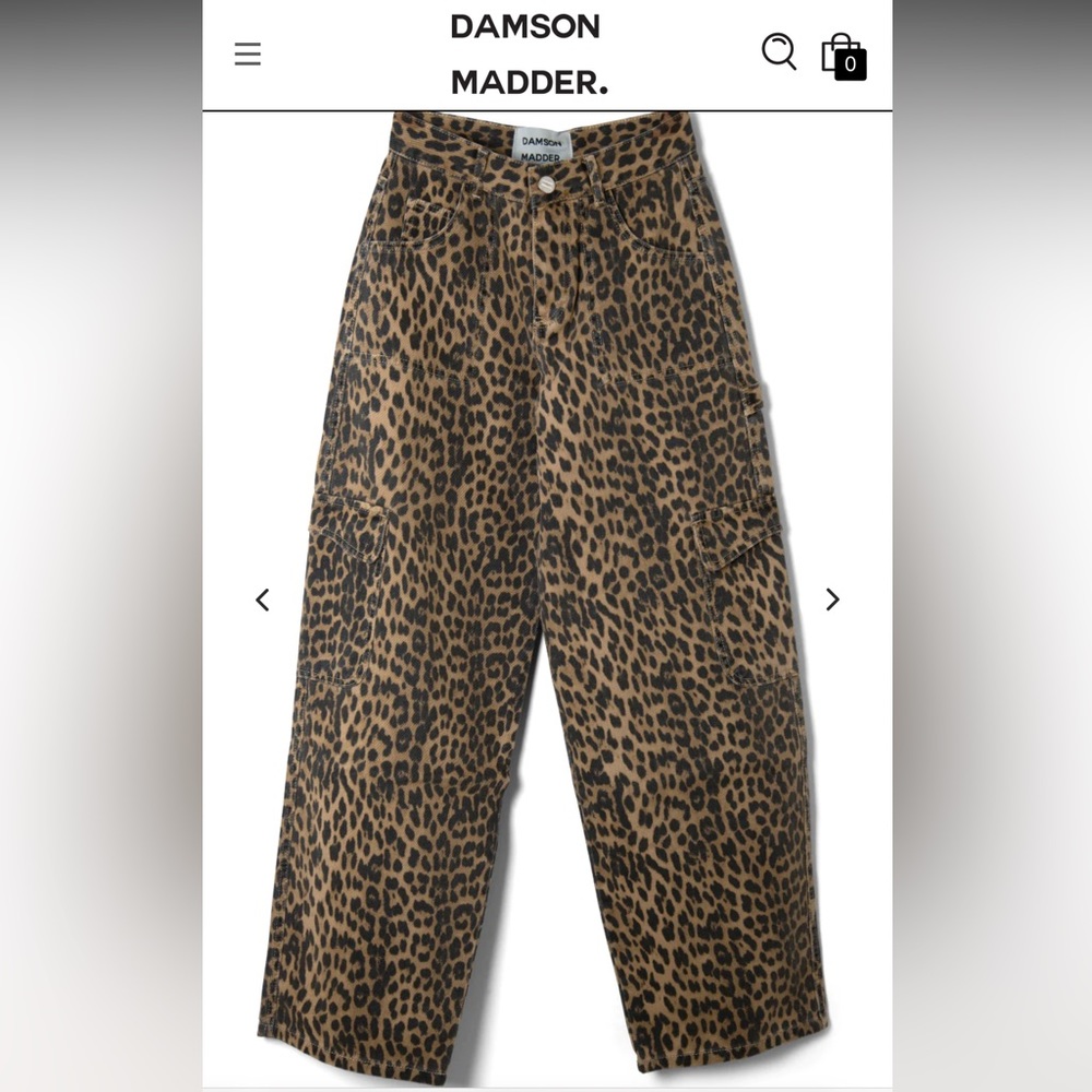 Damson Madder- DION JEAN - LEOPARD CARGO